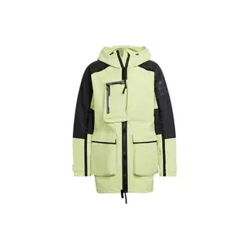 Adidas Color-Block Sports H48578 Мужская спортивная куртка с капюшоном Верхняя одежда Зеленый H48578 L