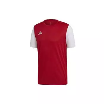 Adidas Colorblock Тренировочная футболка с короткими рукавами Мужские топы Красные DP3230 L