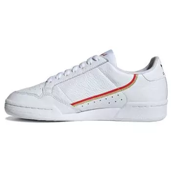 adidas Continental 80 Footwear Белые женские кроссовки Active-Red Gold-Metallic EF1478