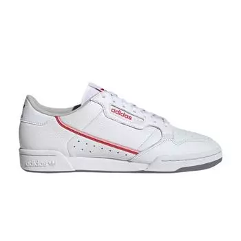 Adidas Continental 80 White Glory Red Мужские кроссовки Cloud-White Vapour-Pink EF5989
