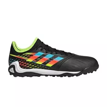 adidas Copa Sense.3 TF Al Rihla Pack — черные мужские кроссовки Core-Black Bright-Cyan Team-Solar-Yellow GZ1363 40