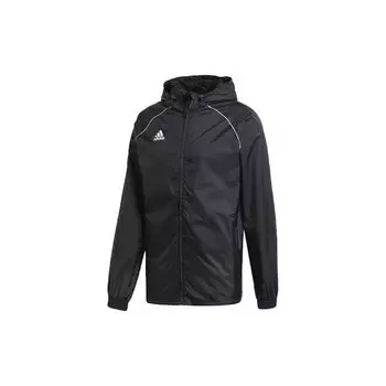 Adidas Core18 Rn Тканая футбольная куртка с капюшоном Мужская куртка Черная CE9048 S