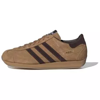 adidas Country Japan Brown Desert унисекс кроссовки темно-коричневые картонные ID9210 38