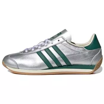 adidas Country OG Серебристый металлик Колледжский зеленый Женские кроссовки Кремово-белый IE8412 38