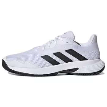 Adidas CourtJam Control White Black Outsole Мужские кроссовки Cloud-White Core-Black GW2984 42