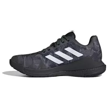 Adidas Crazyflight Black White Camo Женские кроссовки Core-Black Cloud-White HR0634 37