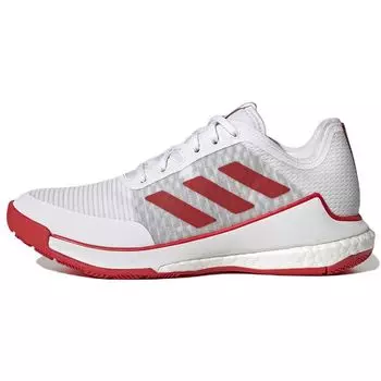 Adidas Crazyflight White Vivid Red Женские кроссовки Cloud-White GY9269 37