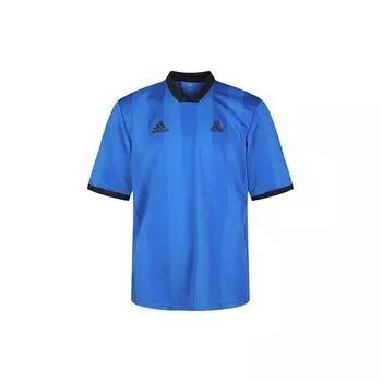 Adidas Летние футбольные майки Creator с круглым вырезом и короткими рукавами, синие мужские топы DU2656 S