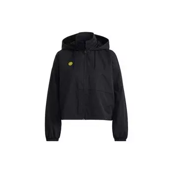 Adidas Csmly Wb Спортивная куртка с капюшоном Женские топы Черные HE7953 L
