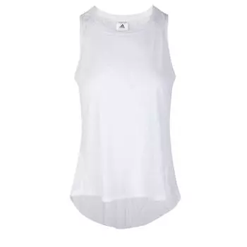 Adidas Ctmpry Tank Круглый вырез Пуловер Однотонный жилет Женские топы Белый DU1314 M