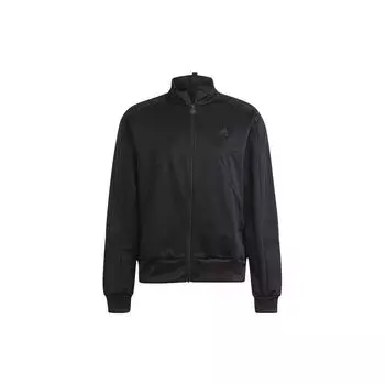 Adidas Цветные блоки молния ретро спортивная куртка стойка воротник мужские куртки черный IM2894 M