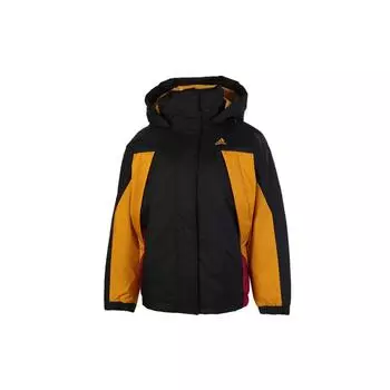 Adidas Цветные блоки Спортивная куртка с капюшоном Теплая зимняя женская куртка GF0014 M