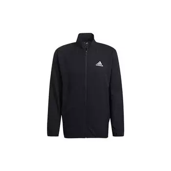 Adidas D2M WV TT Спортивная куртка со светоотражающим логотипом Мужская верхняя одежда Черный GV5191 XS
