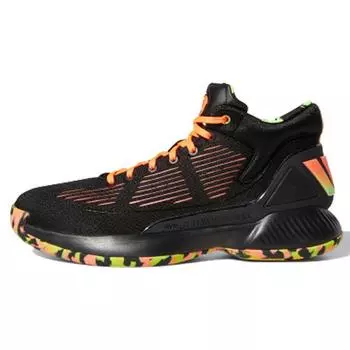 Adidas D Rose 10 Signal Coral Мужские кроссовки Black Core-Black Signal-Green EH2099