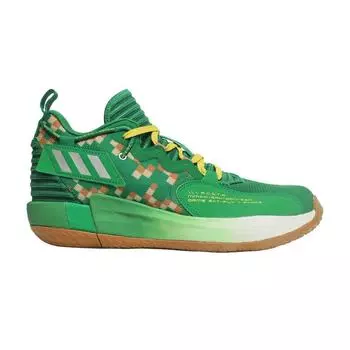 Adidas Dame 7 EXTPLY Team Зеленые мужские кроссовки серебристо-металлик Mesa H69011 43