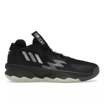 adidas Dame 8 Admit One - Core черные мужские кроссовки серебристо-металлик серый-Six GY6461 46