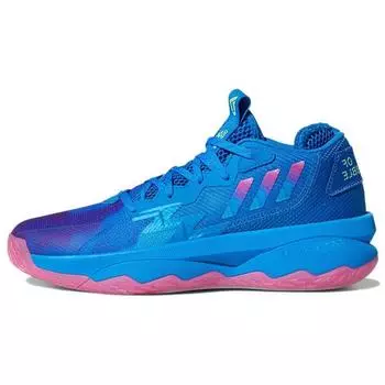 Adidas Dame 8 Battle Of The Bubble Мужские кроссовки синие Blue-Rush Pulse-Mint GY2770 44