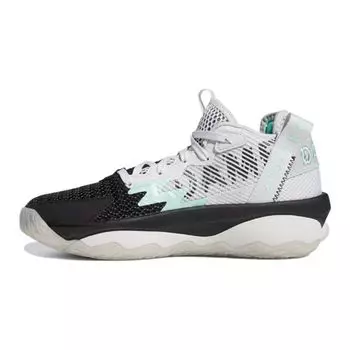 Adidas Dame 8 J Dash Grey Детские кроссовки Grey-One Clear-Mint GY2907 40