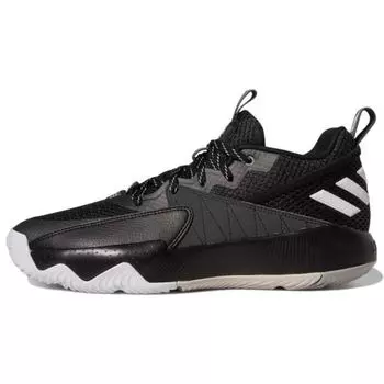 Adidas Dame Certified EXTPLY 2.0 Черно-белые мужские кроссовки Core-Black Footwear-White Grey-Six GY2439 46