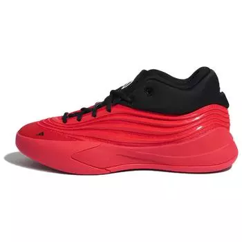 adidas Dame X Dolla Красные Мужские Кроссовки Чистый Рубин Основной Черный Серебристый Металлик JP6093 42