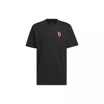 Adidas Футболка Damian Lillard Foundation, мужские топы, черная IW7846 XS