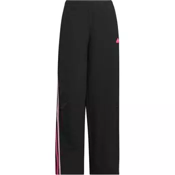 Adidas Танцевальные эластичные спортивные штаны, быстросохнущие свободные спортивные повседневные штаны женские штаны черного и пурпурного цветов JJ1569 L