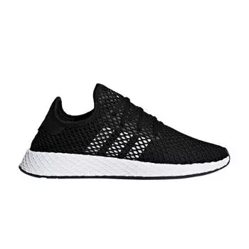 Adidas Deerupt Runner Core Черные кроссовки унисекс Cloud-White BD7890