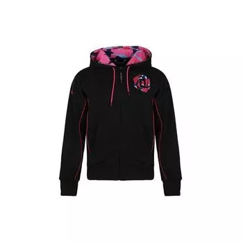 Adidas Derrick Rose Basketball Print Вязаная куртка с капюшоном Мужская верхняя одежда Черный FM0024 L