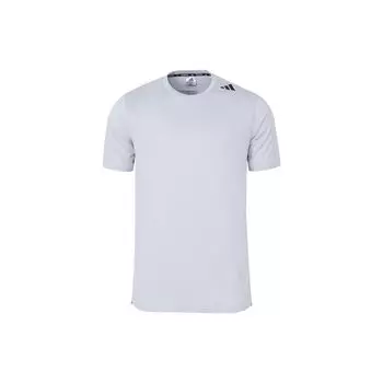 Adidas Дизайнерская футболка 4 Heat.RDY HIIT Tee Solid Logo Fitness с короткими рукавами, мужские топы в горошек, серого цвета IB9092 M