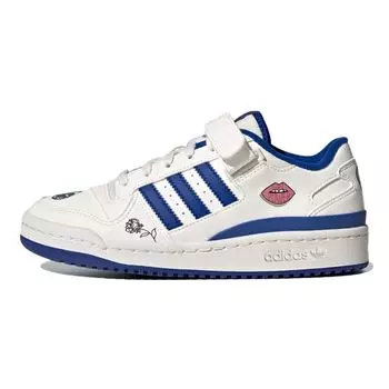 Adidas Детские кроссовки Forum Low Big Kid Grl Power Белый мел-белый университетский-королевский FX6714 36