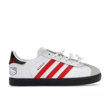 Adidas Детские кроссовки Hello Kitty x Gazelle J 50th Anniversary White Cloud-White Red IH9953 38