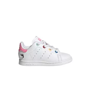 Adidas Детские кроссовки Hello Kitty x Stan Smith EL I Floral Beads White Cloud-White Bliss-Pink ID7232 20