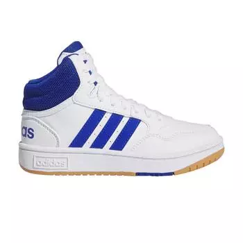 Adidas Детские кроссовки Hoops 3.0 Mid K White Royal Blue Team-Royal Gum IE0222 28