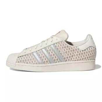 Adidas Детские кроссовки Ivy Park x Superstar J IVYTOPIA Кремовые Off-White Magic-Earth HQ8801 38