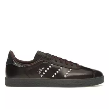 Adidas Dime x Gazelle ADV Maroon Silver Metallic Studs Мужские кроссовки Red Core-Black IG2046 36