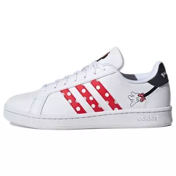 Adidas Disney x Grand Court Base Minnie Mouse Женские кроссовки White Cloud-White Ray-Red GW6247 36