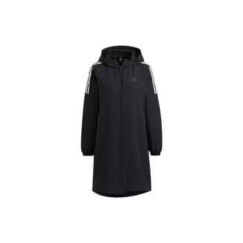 Adidas Длинная тканая куртка с капюшоном Женская верхняя одежда Черный HG1849 S