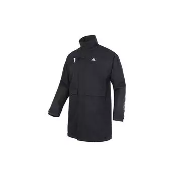 Adidas Длинная тканая тренировочная повседневная спортивная куртка Мужские куртки Черные GU1766 M