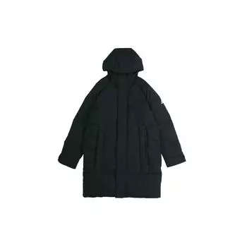 Adidas Длинный пуховик с капюшоном для спортивной одежды с защитой от холода Мужская верхняя одежда Черный FT2488 S