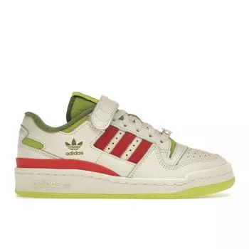 Адидас Доктор. Seuss x Forum Low The Grinch — кремово-белые мужские кроссовки Collegiate-Red Solar-Slime ID3512 47