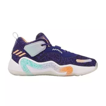 Адидас ДОН. Выпуск 3 GCA Playground Hoops Мужские кроссовки Фиолетовый Team-College-Purple Acid-Orange GV7264 42