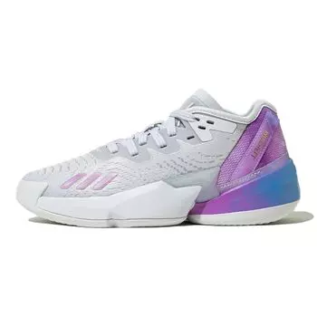 Адидас ДОН. Выпуск №4 Детские кроссовки Big Kid Dream It White Cloud-White Bliss-Lilac HR1785 36