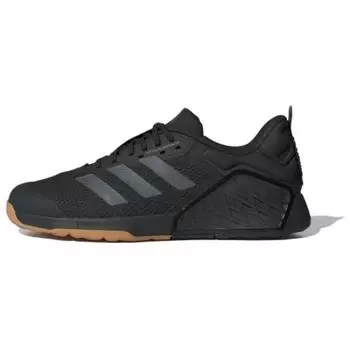 adidas Dropset 3 Черные Серые Резиновые Унисекс Кроссовки Core-Black Grey-Four IH8292 40