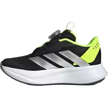 Adidas Duramo SL BOA K Черный Лимонный Детские Кроссовки Основной Черный Серебристый Металлик JI1694 28