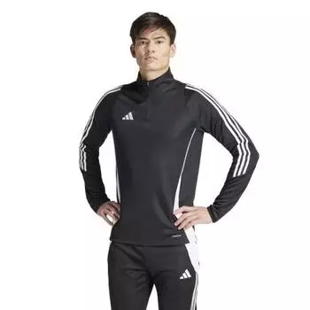 Adidas Джерси Топ Tiro 24 Тренировочный Топ HAS96 Молния Куртка Повседневный Стиль Жизни Мужской Черный/Белый (IJ9963) Ж/М