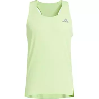 Adidas Ess Rn Singlet Удобная мягкая спортивная майка для бега с маленьким логотипом без рукавов унисекс-топы Pulse-Acid-Lime Deep-Silver-Grey JV6916 XL