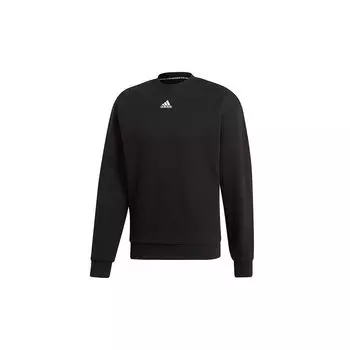 Adidas Essential 3-полосная толстовка с круглым вырезом мужская толстовка черная DX7654 XS