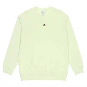 Adidas Essential Cotton Sweatshirt Мужская толстовка кислотно-зеленого цвета HE4352 XXL