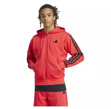 adidas Essentials 3 Stripes Fleece full zip свитшот L