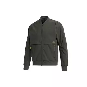 Adidas Essentials Спортивная куртка с воротником-стойкой Slim Fit с длинными рукавами Мужская верхняя одежда Земляно-коричневый GF4029 XS